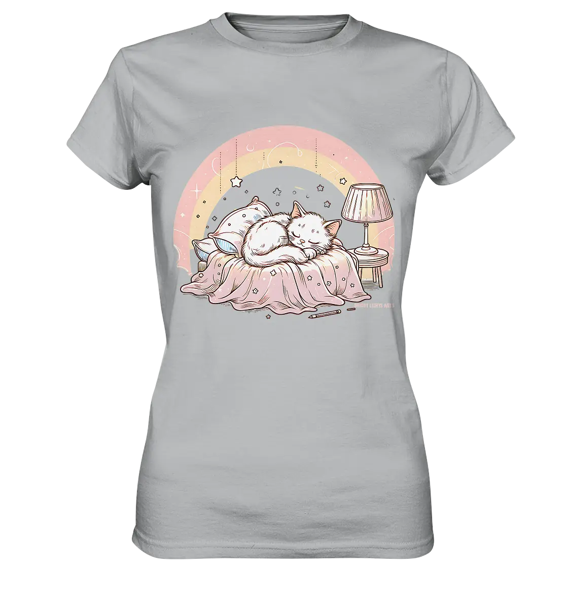 Schlafendes Kätzchen – Traumhafte Ruhe - Ladies Premium Shirt Bright Lights Arts