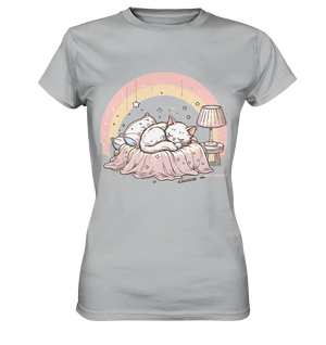 Schlafendes Kätzchen – Traumhafte Ruhe - Ladies Premium Shirt Bright Lights Arts
