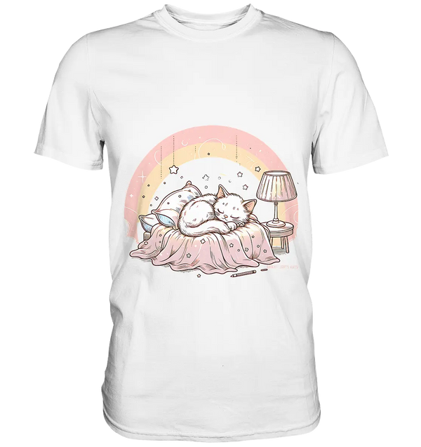 Schlafendes Kätzchen – Traumhafte Ruhe - Premium Shirt Bright Lights Arts