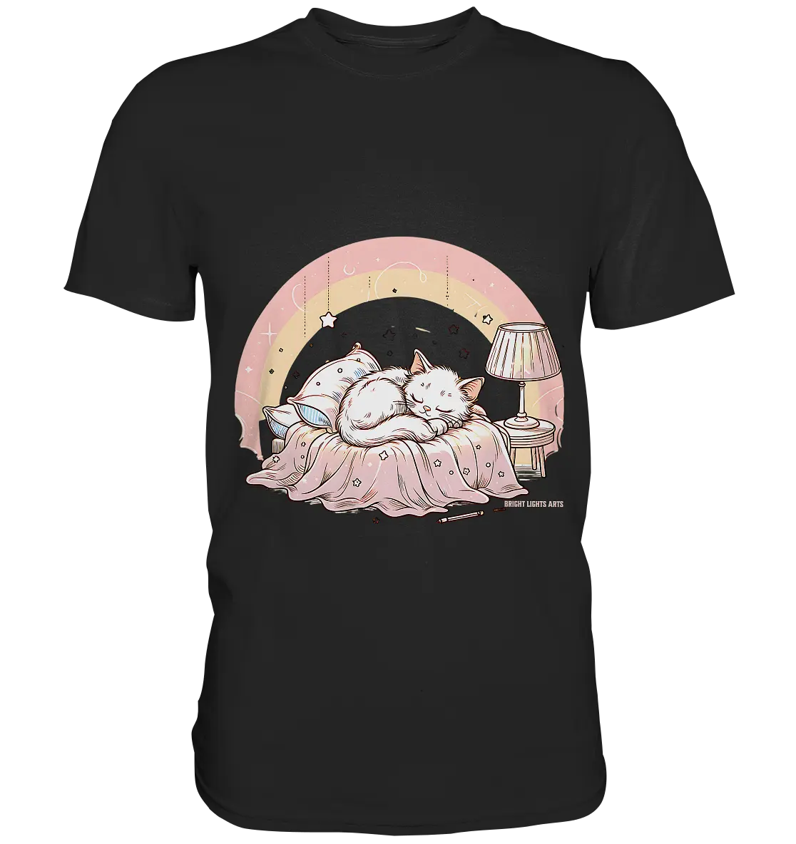 Schlafendes Kätzchen – Traumhafte Ruhe - Premium Shirt Bright Lights Arts