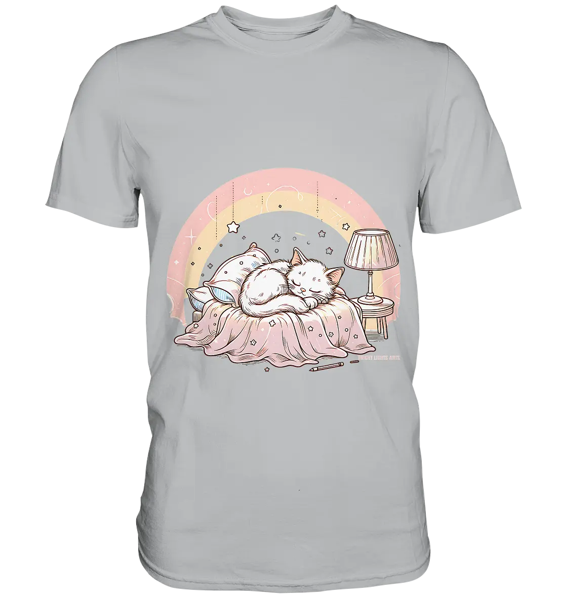 Schlafendes Kätzchen – Traumhafte Ruhe - Premium Shirt Bright Lights Arts