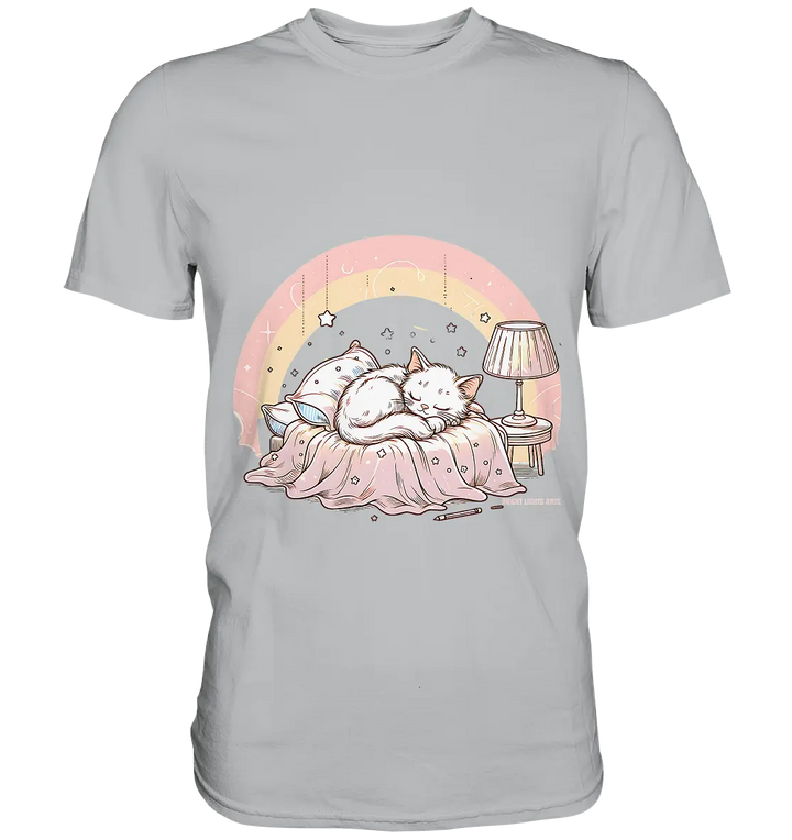 Schlafendes Kätzchen – Traumhafte Ruhe - Premium Shirt Bright Lights Arts