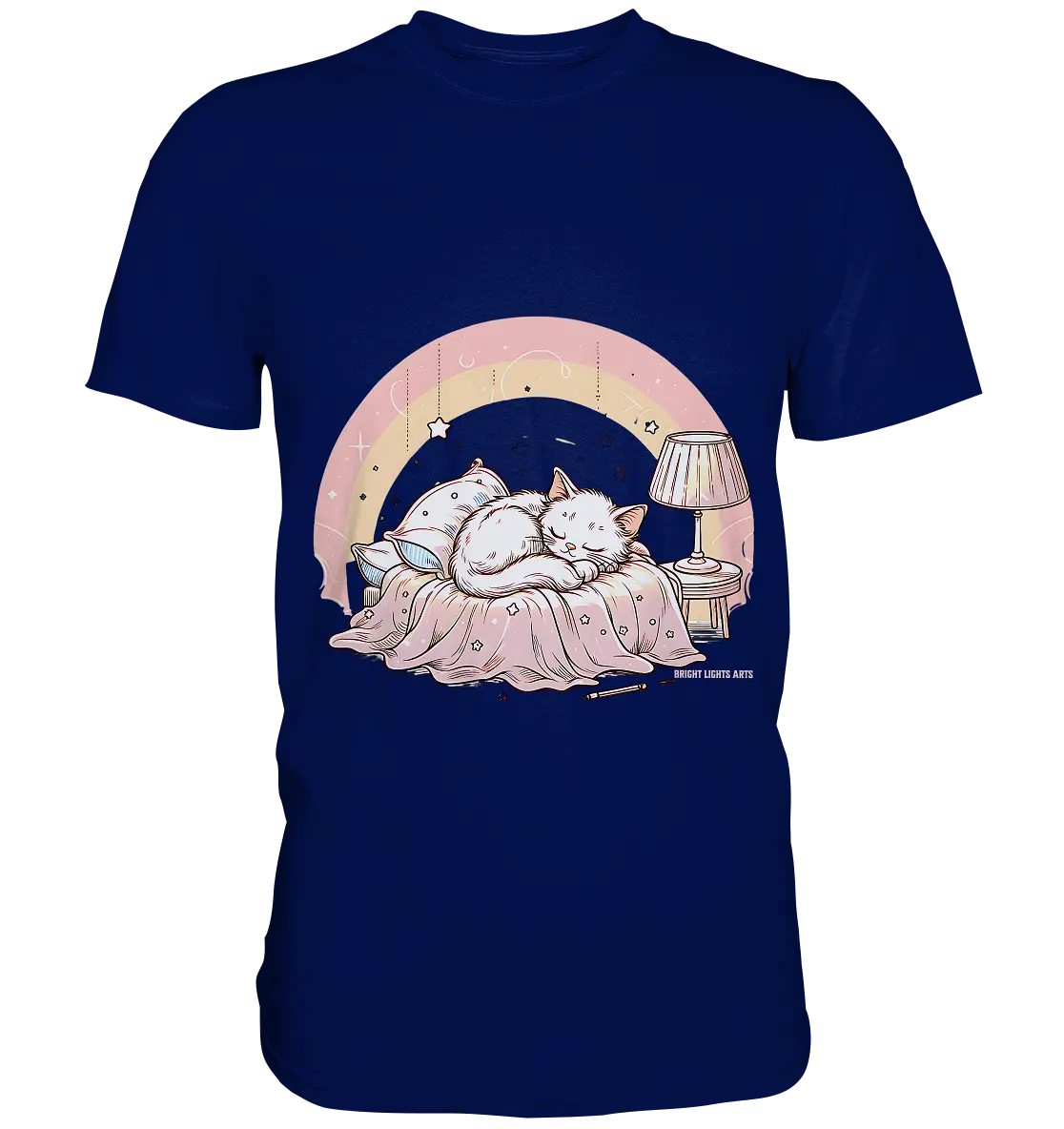 Schlafendes Kätzchen – Traumhafte Ruhe - Premium Shirt Bright Lights Arts