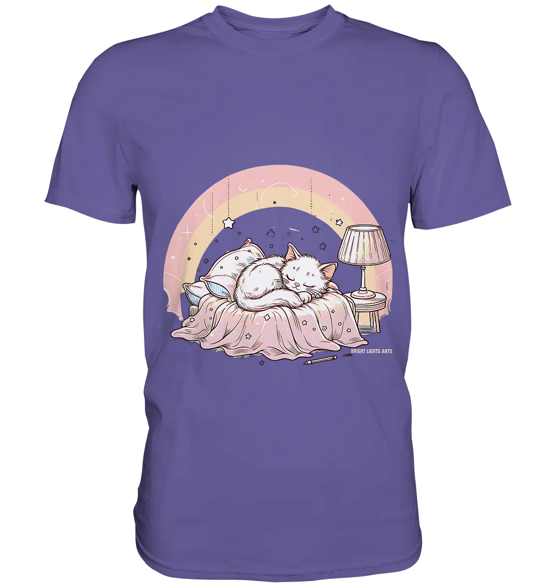Schlafendes Kätzchen – Traumhafte Ruhe - Premium Shirt Bright Lights Arts