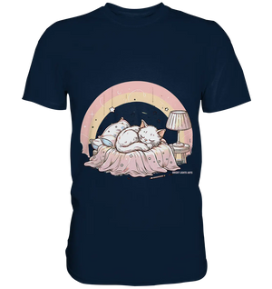 Schlafendes Kätzchen – Traumhafte Ruhe - Premium Shirt Bright Lights Arts