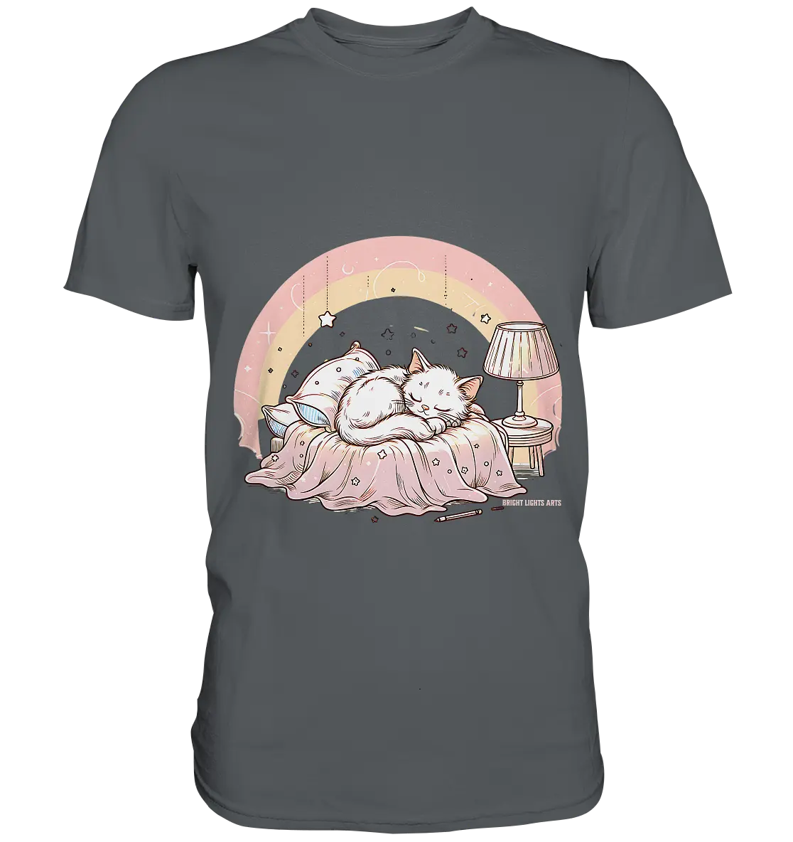 Schlafendes Kätzchen – Traumhafte Ruhe - Premium Shirt Bright Lights Arts