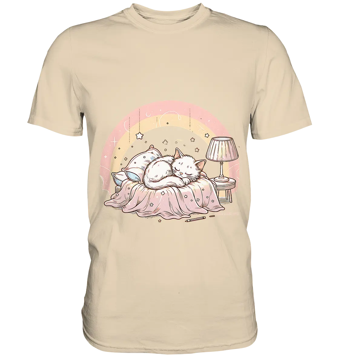Schlafendes Kätzchen – Traumhafte Ruhe - Premium Shirt Bright Lights Arts
