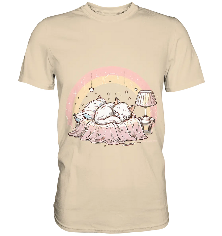 Schlafendes Kätzchen – Traumhafte Ruhe - Premium Shirt Bright Lights Arts