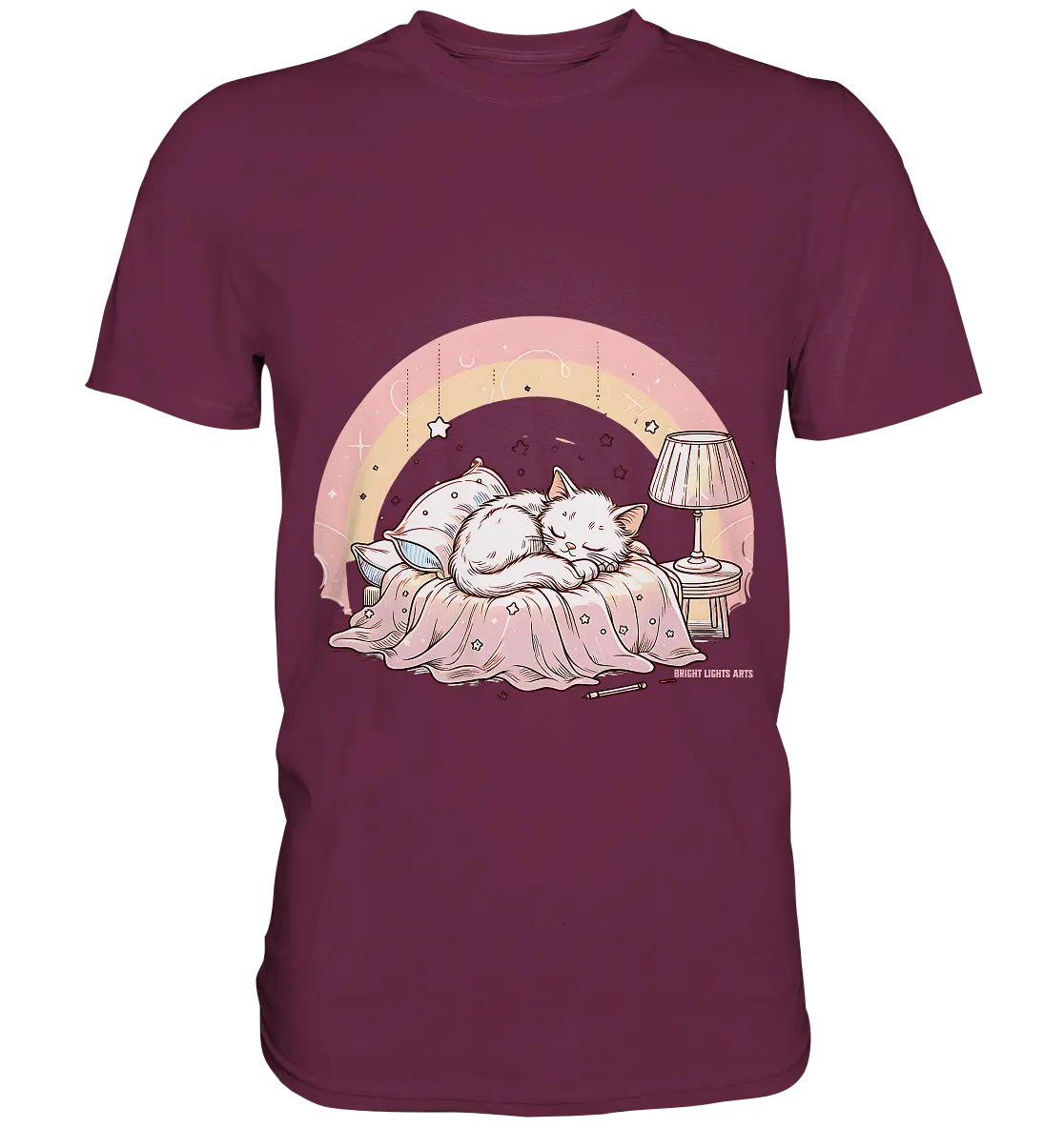 Schlafendes Kätzchen – Traumhafte Ruhe - Premium Shirt Bright Lights Arts