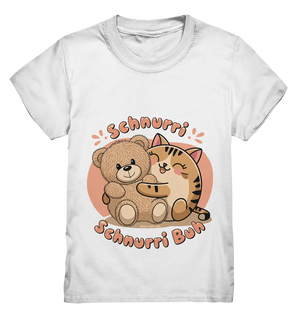 Schnurri Schnurri Buh - Niedliche Katze & Teddybär - Kids Premium Shirt Bright Lights Arts