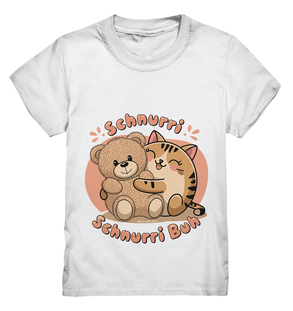 Schnurri Schnurri Buh - Niedliche Katze & Teddybär - Kids Premium Shirt Bright Lights Arts