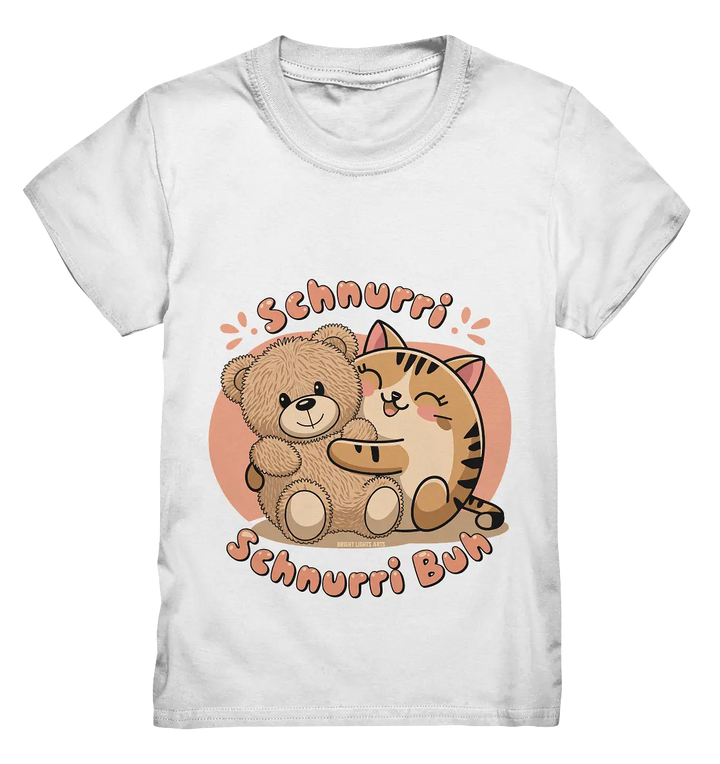 Schnurri Schnurri Buh - Niedliche Katze & Teddybär - Kids Premium Shirt Bright Lights Arts