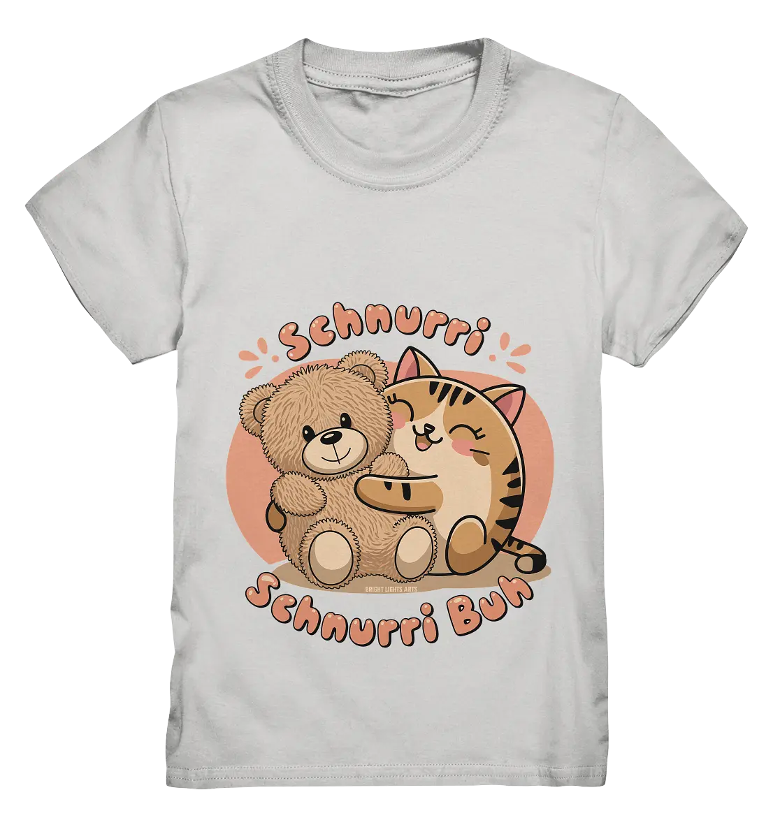Schnurri Schnurri Buh - Niedliche Katze & Teddybär - Kids Premium Shirt Bright Lights Arts