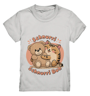 Schnurri Schnurri Buh - Niedliche Katze & Teddybär - Kids Premium Shirt Bright Lights Arts