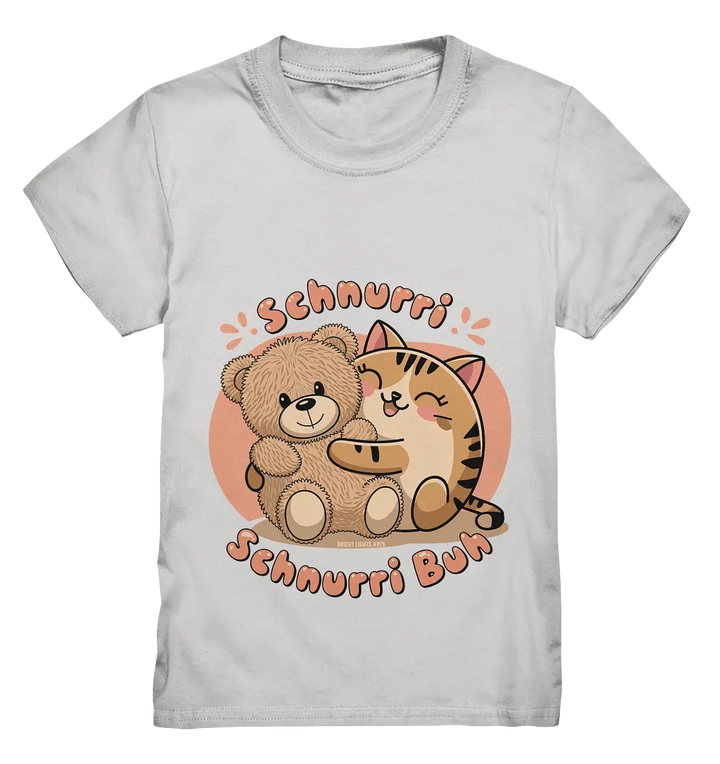 Schnurri Schnurri Buh - Niedliche Katze & Teddybär - Kids Premium Shirt Bright Lights Arts