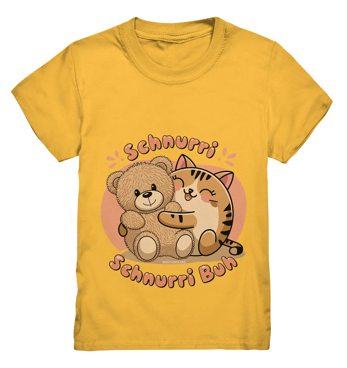 Schnurri Schnurri Buh - Niedliche Katze & Teddybär - Kids Premium Shirt Bright Lights Arts