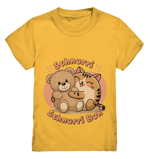 Schnurri Schnurri Buh - Niedliche Katze & Teddybär - Kids Premium Shirt Bright Lights Arts