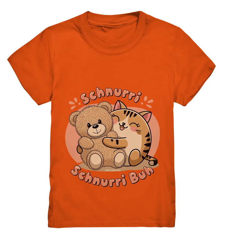 Schnurri Schnurri Buh - Niedliche Katze & Teddybär - Kids Premium Shirt Bright Lights Arts