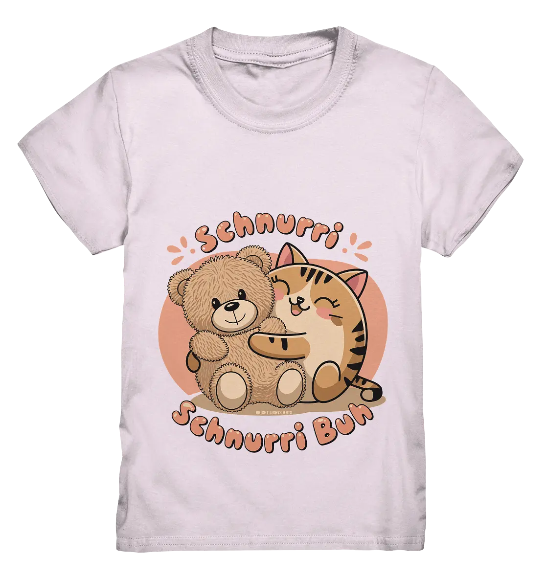 Schnurri Schnurri Buh - Niedliche Katze & Teddybär - Kids Premium Shirt Bright Lights Arts