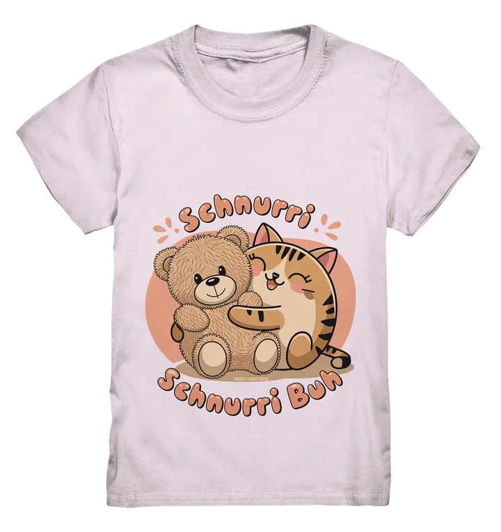 Schnurri Schnurri Buh - Niedliche Katze & Teddybär - Kids Premium Shirt Bright Lights Arts