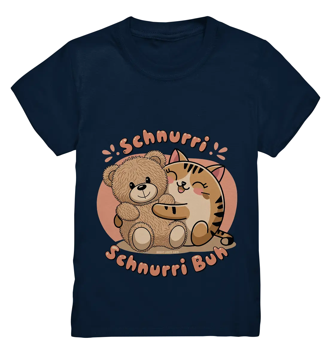 Schnurri Schnurri Buh - Niedliche Katze & Teddybär - Kids Premium Shirt Bright Lights Arts
