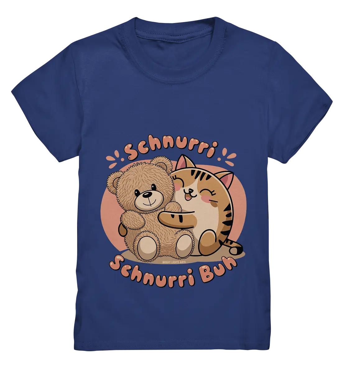 Schnurri Schnurri Buh - Niedliche Katze & Teddybär - Kids Premium Shirt Bright Lights Arts