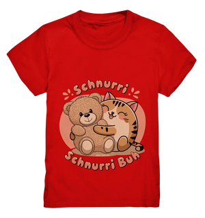 Schnurri Schnurri Buh - Niedliche Katze & Teddybär - Kids Premium Shirt Bright Lights Arts