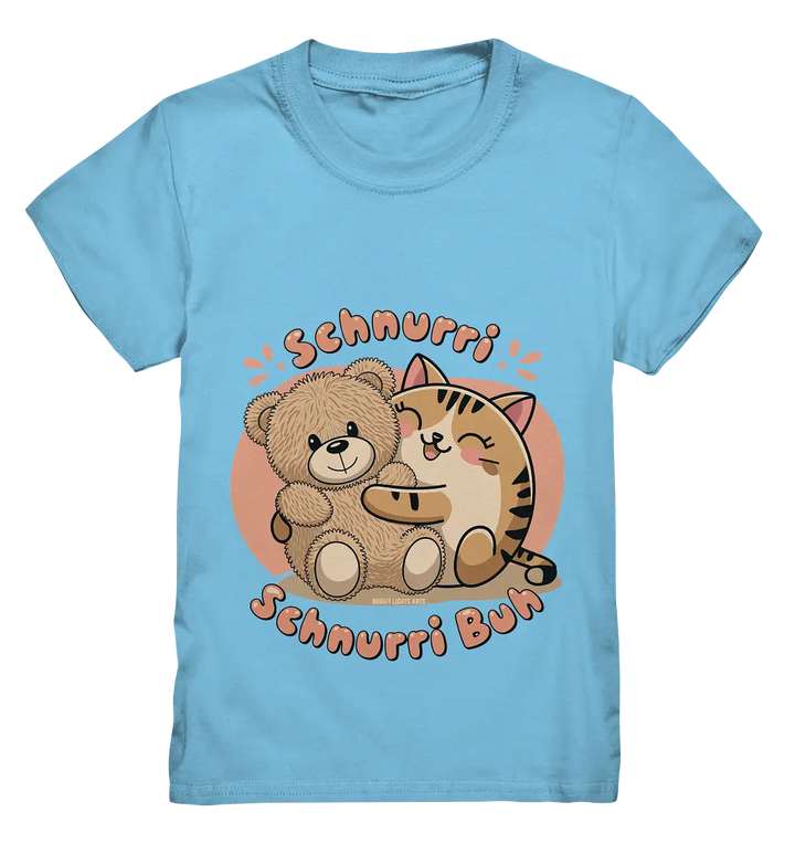 Schnurri Schnurri Buh - Niedliche Katze & Teddybär - Kids Premium Shirt Bright Lights Arts