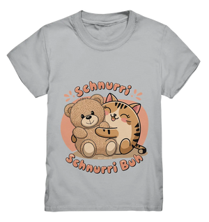 Schnurri Schnurri Buh - Niedliche Katze & Teddybär - Kids Premium Shirt Bright Lights Arts
