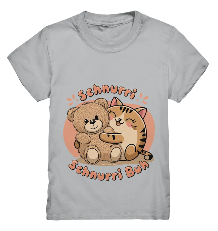 Schnurri Schnurri Buh - Niedliche Katze & Teddybär - Kids Premium Shirt Bright Lights Arts