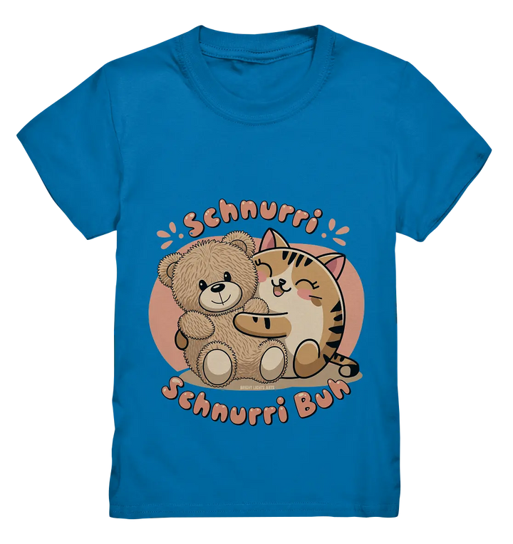 Schnurri Schnurri Buh - Niedliche Katze & Teddybär - Kids Premium Shirt Bright Lights Arts