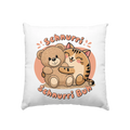 Schnurri Schnurri Buh - Niedliche Katze & Teddybär - Kissen 40x40cm Bright Lights Arts