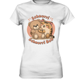 Schnurri Schnurri Buh - Niedliche Katze & Teddybär - Ladies Premium Shirt Bright Lights Arts