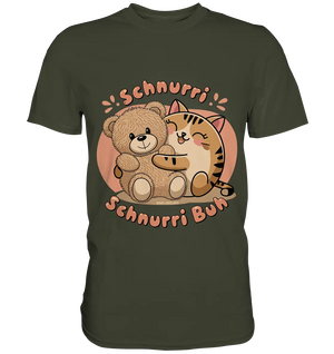 Schnurri Schnurri Buh - Niedliche Katze & Teddybär - Premium Shirt Bright Lights Arts