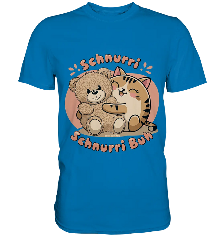 Schnurri Schnurri Buh - Niedliche Katze & Teddybär - Premium Shirt Bright Lights Arts