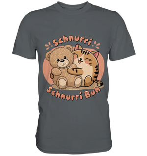 Schnurri Schnurri Buh - Niedliche Katze & Teddybär - Premium Shirt Bright Lights Arts