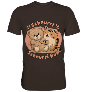 Schnurri Schnurri Buh - Niedliche Katze & Teddybär - Premium Shirt Bright Lights Arts