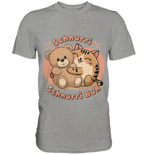 Schnurri Schnurri Buh - Niedliche Katze & Teddybär - Premium Shirt Bright Lights Arts
