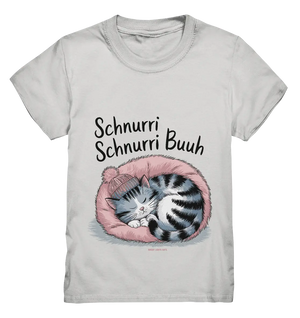 Schnurri Schnurri Buh - Schlafende Katze im rosa Bett - Kids Premium Shirt Bright Lights Arts