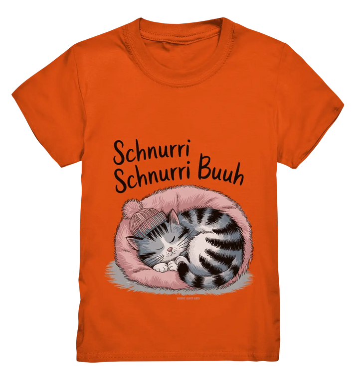 Schnurri Schnurri Buh - Schlafende Katze im rosa Bett - Kids Premium Shirt Bright Lights Arts