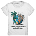 Schön, dass du da bist und nicht hier - Natur vs. Stadt - Kids Premium Shirt Bright Lights Arts