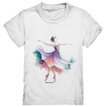 Schwebende Anmut – Tänzerin im Aquarellstil - Kids Premium Shirt Bright Lights Arts