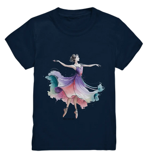 Schwebende Anmut – Tänzerin im Aquarellstil - Kids Premium Shirt Bright Lights Arts
