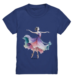 Schwebende Anmut – Tänzerin im Aquarellstil - Kids Premium Shirt Bright Lights Arts