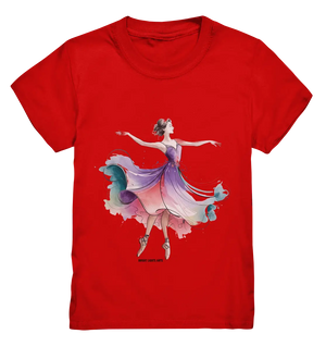 Schwebende Anmut – Tänzerin im Aquarellstil - Kids Premium Shirt Bright Lights Arts