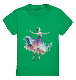 Schwebende Anmut – Tänzerin im Aquarellstil - Kids Premium Shirt Bright Lights Arts