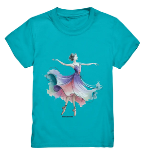 Schwebende Anmut – Tänzerin im Aquarellstil - Kids Premium Shirt Bright Lights Arts