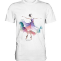 Schwebende Anmut – Tänzerin im Aquarellstil - Premium Shirt Bright Lights Arts
