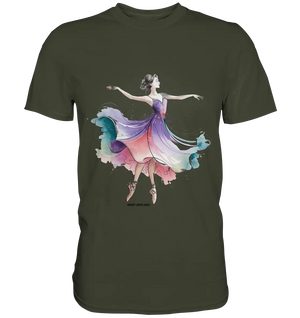 Schwebende Anmut – Tänzerin im Aquarellstil - Premium Shirt Bright Lights Arts