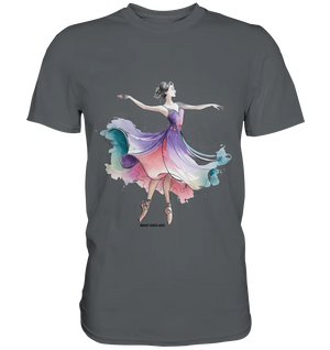 Schwebende Anmut – Tänzerin im Aquarellstil - Premium Shirt Bright Lights Arts